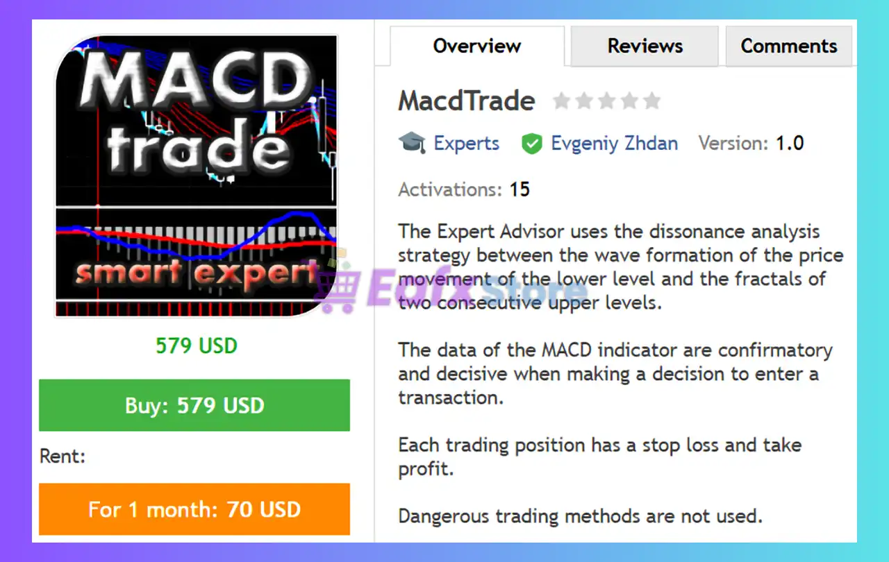 MacdTrade EA MT4 (Latest version) - Unlimited 2 MacdTrade EA MT4 Review