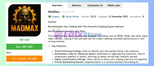 MadMax EA MT4 Review