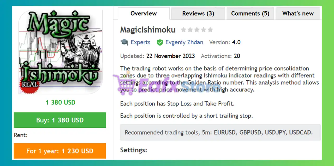 MagicIshimoku EA MT4 (Latest version) - Unlimited 2 MagicIshimoku EA MT4 Review