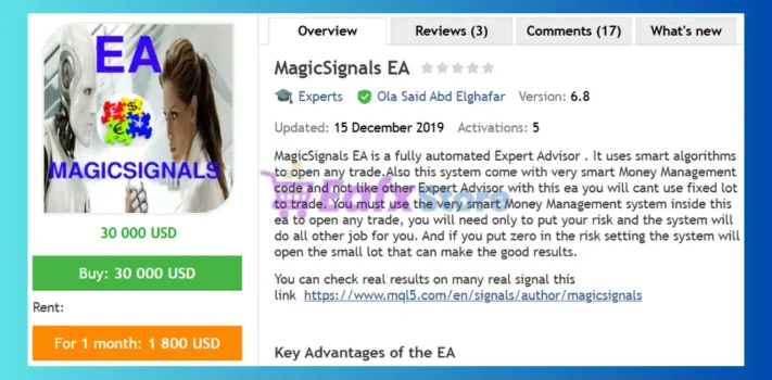 MagicSignals EA MT4 Review