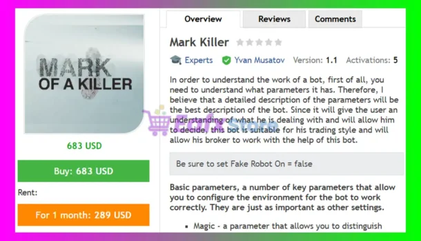 Mark Killer EA MT4 Review