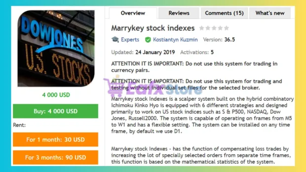 Marrykey stock indexes EA Review