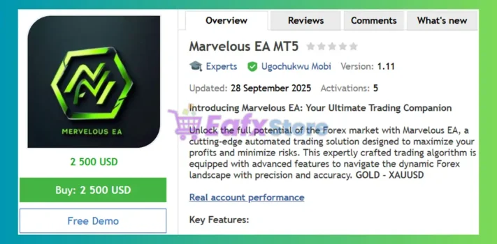 Marvelous EA MT5 Review