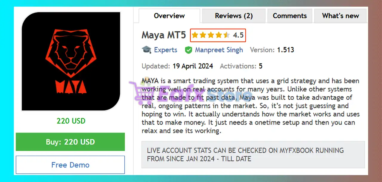 Maya MT5 (Latest version) – GroupBuy 2 Maya MT5 Review