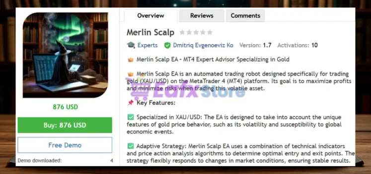 Merlin Scalp EA MT4 Review