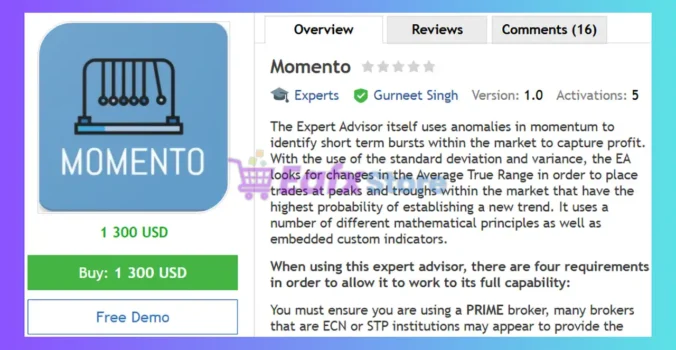Momento EA MT4 Review