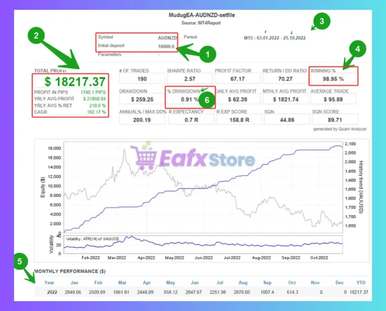MudugEA MT4 Trading Results
