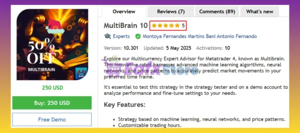 MultiBrain 10 MT4 Review