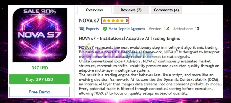 NOVA s7 EA MT5 Review