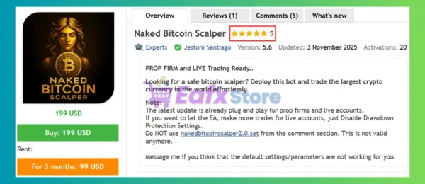 Naked Bitcoin Scalper EA Review