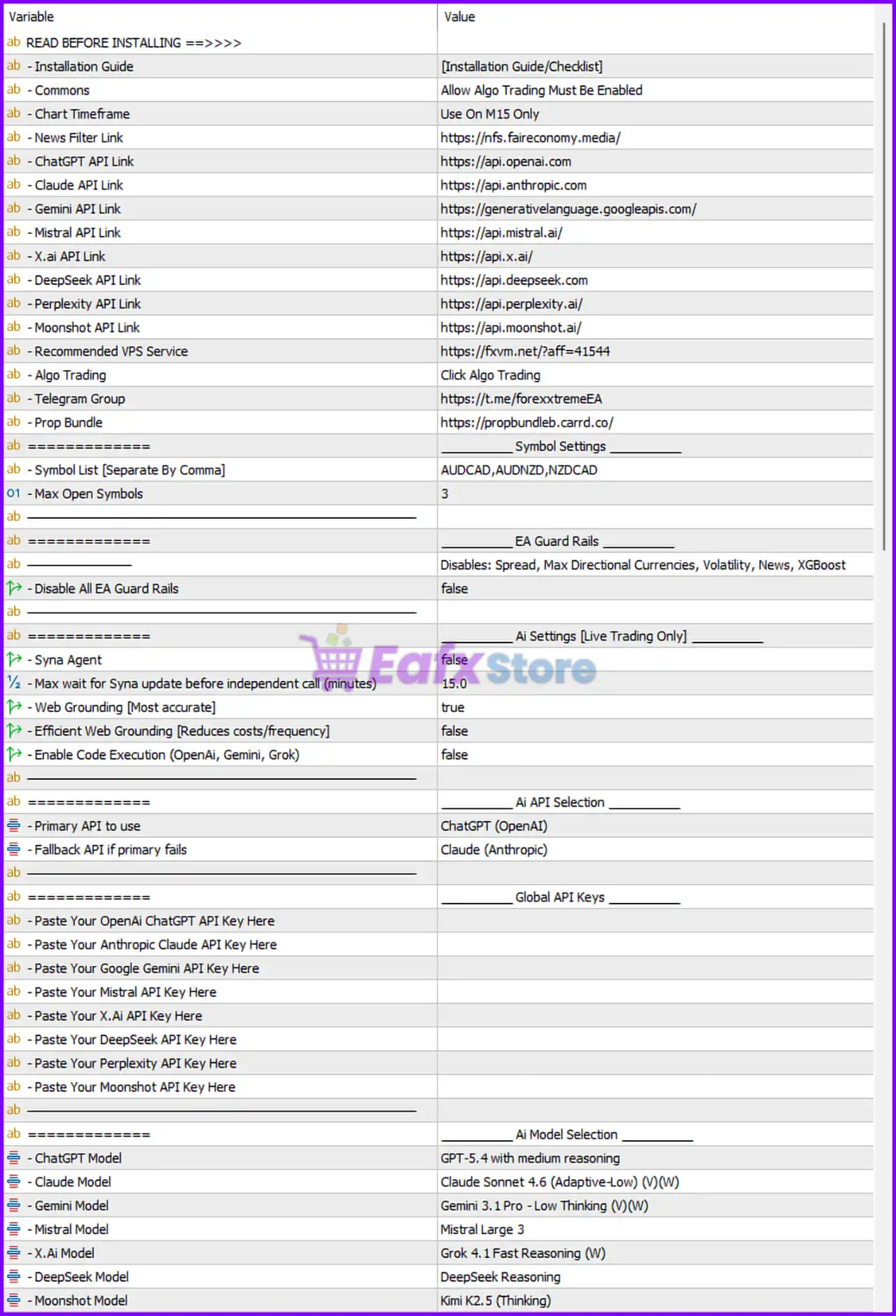 Nano Machine EA MT5 (Latest version) – GroupBuy 4 Nano Machine EA MT5 Setting Panel