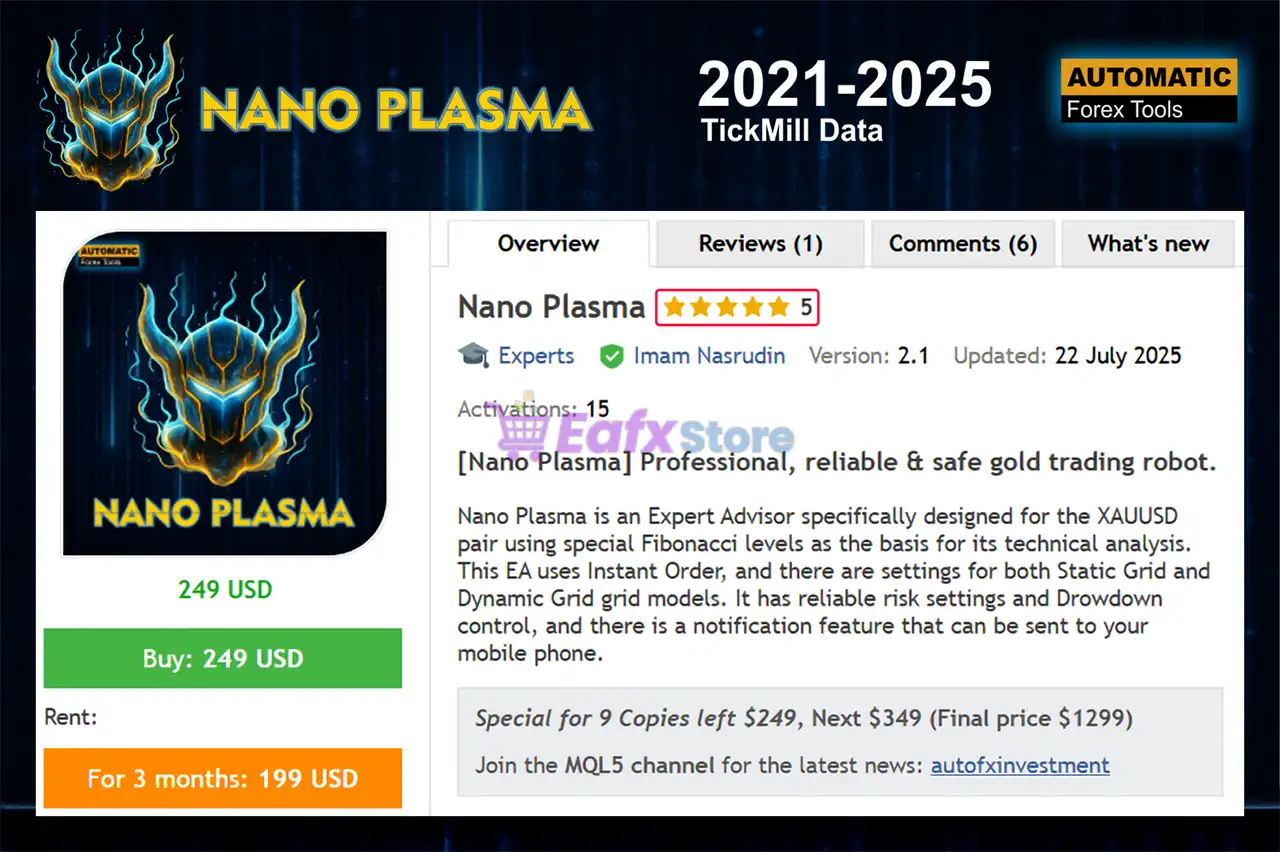 Nano Plasma EA MT5 (Latest version) – GroupBuy 2 Nano Plasma EA MT5 Overview