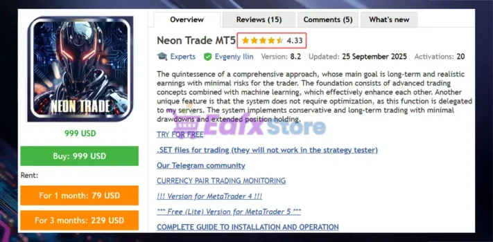Neon Trade MT5 Review