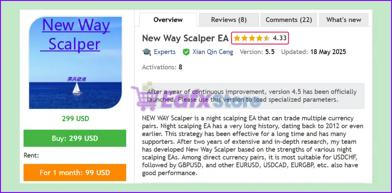 New Way Scalper EA MT5 + Sets (Latest version) – GroupBuy 2 New Way Scalper EA MT5 Overview