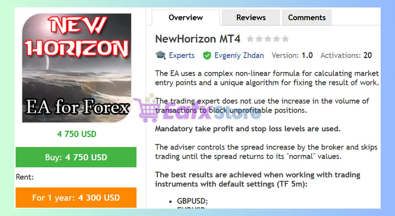 NewHorizon MT4 (Latest version) - Unlimited 2 NewHorizon MT4 Review