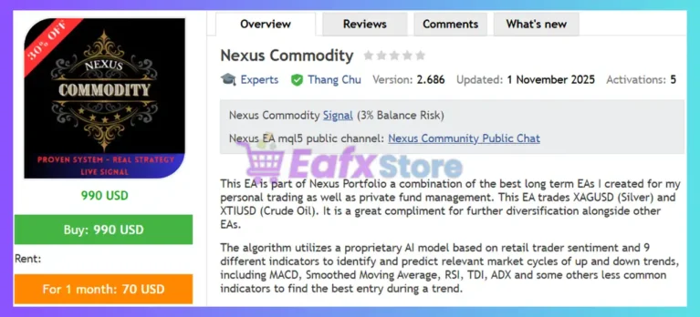 Nexus Commodity MT5 Review