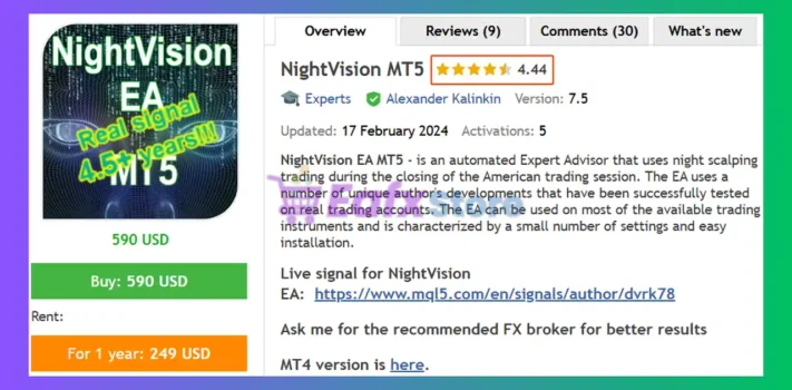 NightVision MT5 Review