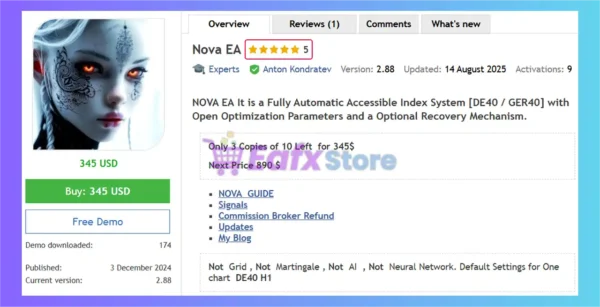 Nova EA MT5 Overview