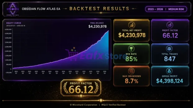Obsidian Flow Atlas EA MT5 Backtest Results
