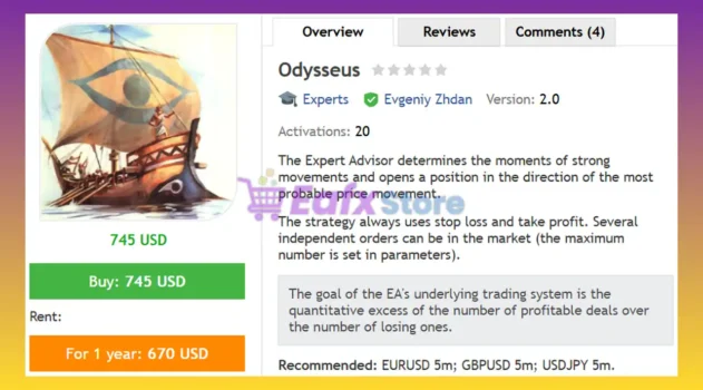 Odysseus EA MT4 Review