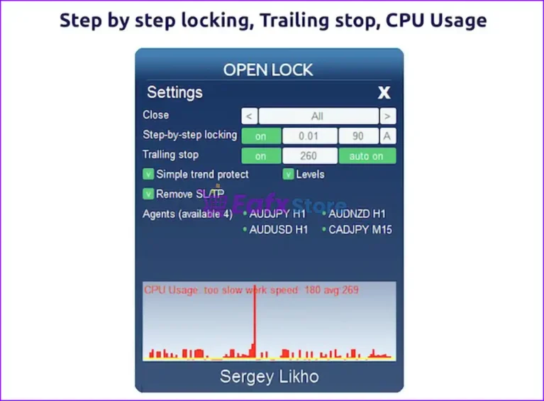 Open lock EA MT5 Settings