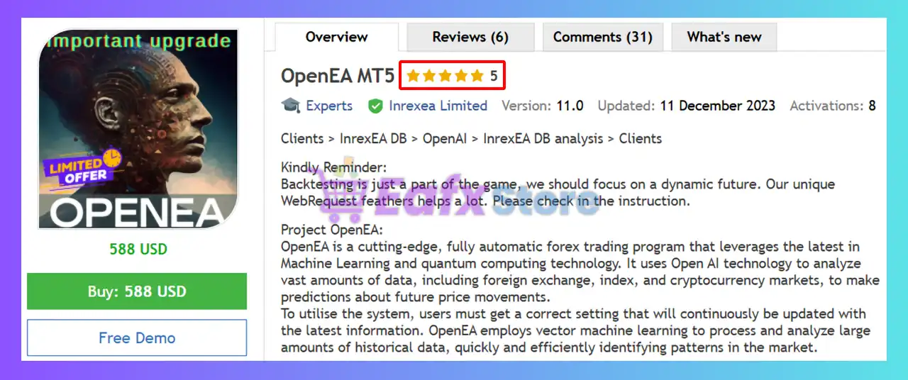 OpenEA MT5 (Latest version) – GroupBuy 2 OpenEA MT5 Review