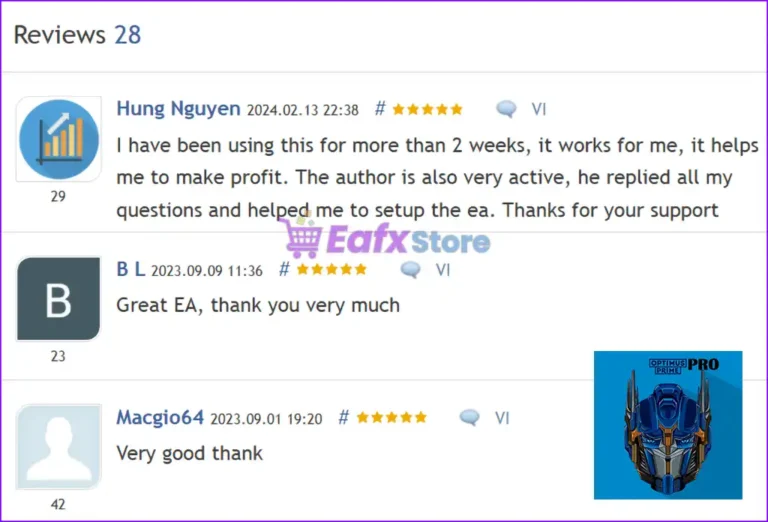 Optimus Prime PRO EA MT4 Review