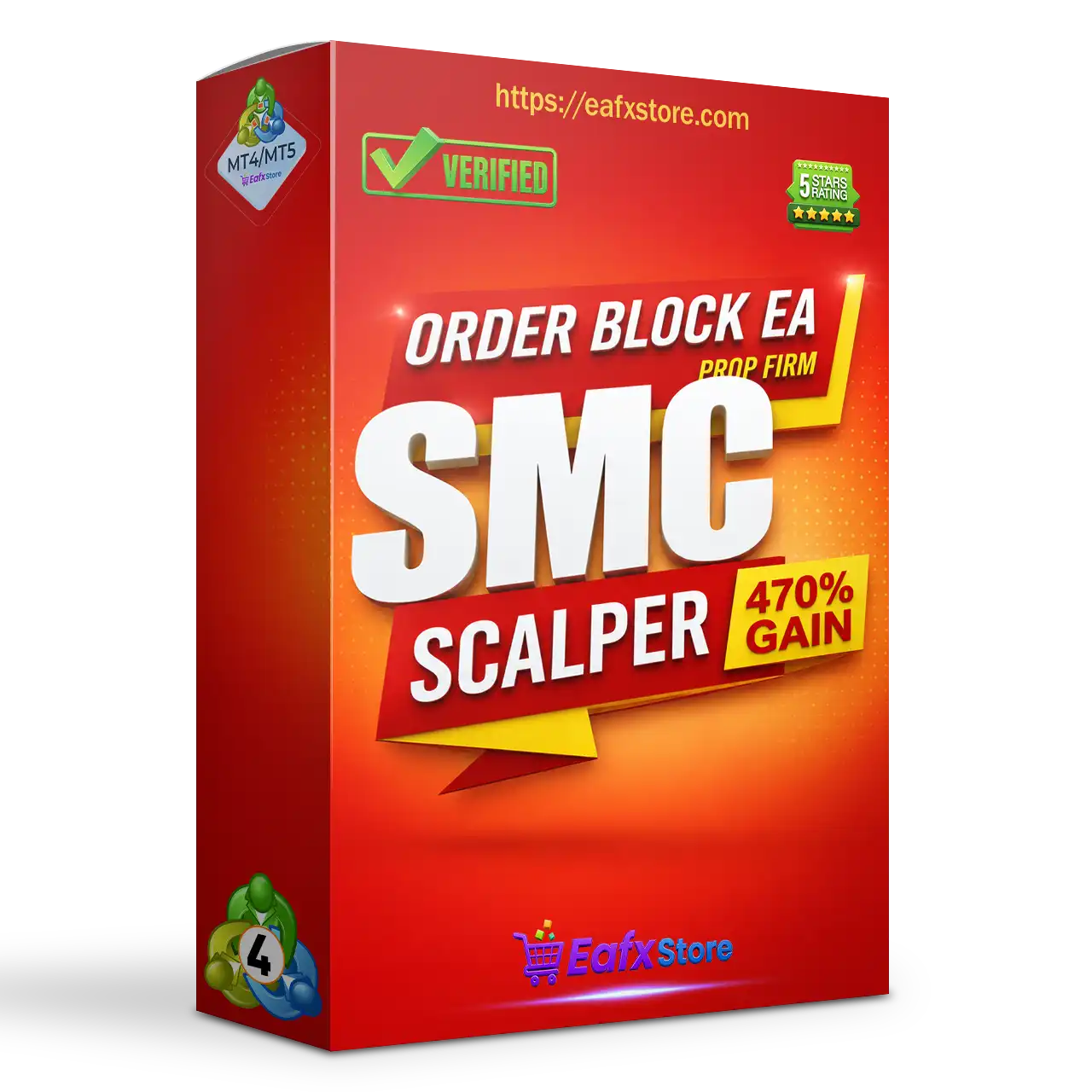 Order Block EA Prop Firm MT4 with SetFiles (Platform 1476+)