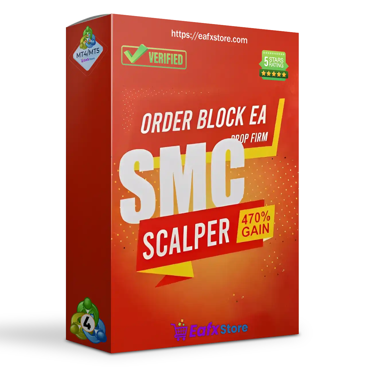 Order Block EA Prop Firm MT4 with SetFiles (Platform 1441+)