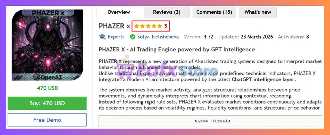 PHAZER x EA MT5 (Latest version) – GroupBuy 2 PHAZER x EA MT5 Review