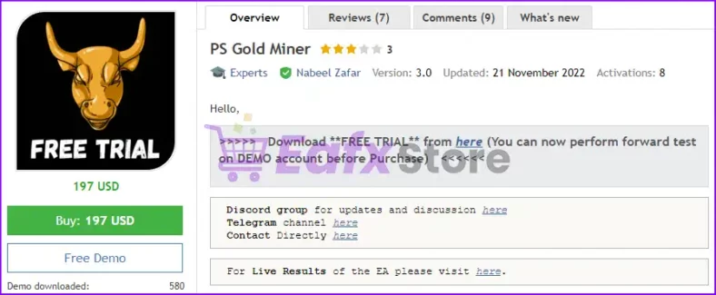 PS Gold Miner EA Overview