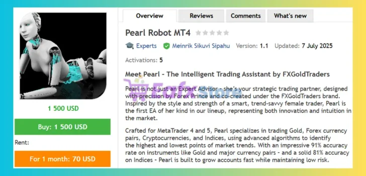 Pearl Robot MT4 Review