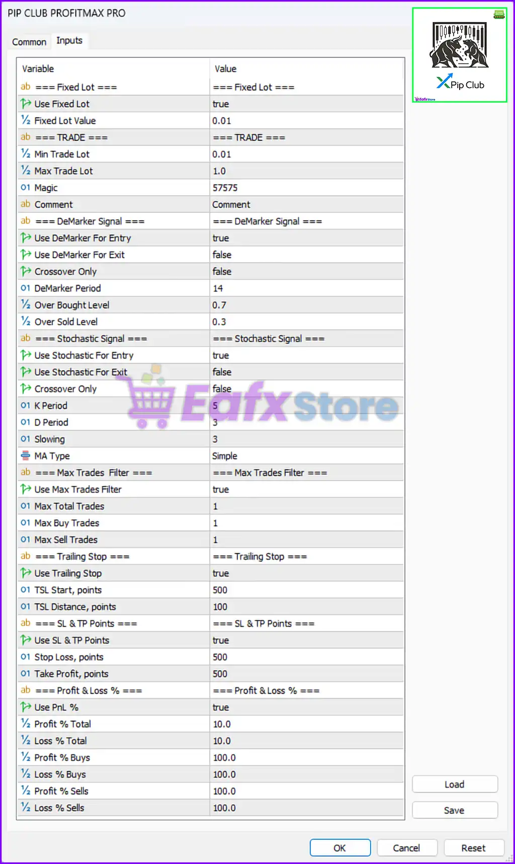 Pip Club Profit Max Pro EA MT5 – Full Input Settings Analysis 3