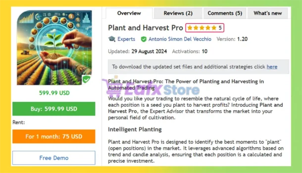 Plant and Harvest Pro EA Overview