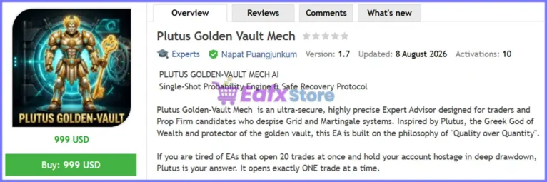 Plutus Golden Vault Mech EA MT5 Review