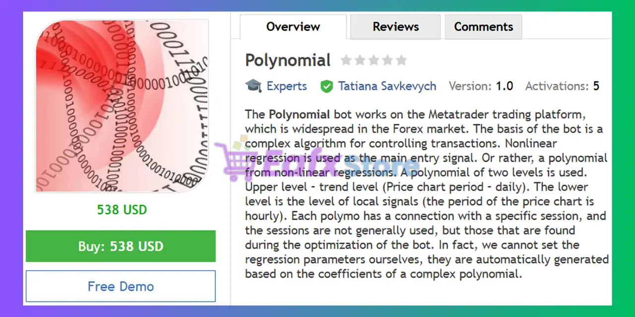 Polynomial EA MT4 (Latest version) - Unlimited 2 Polynomial EA MT4 Review