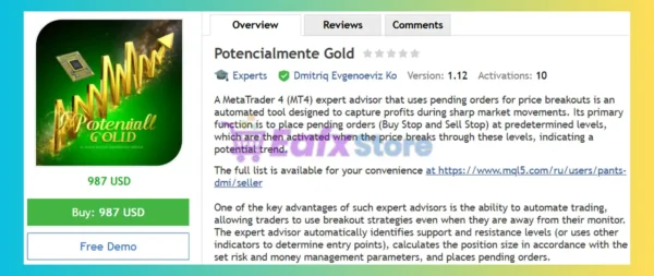 Potencialmente Gold EA Review
