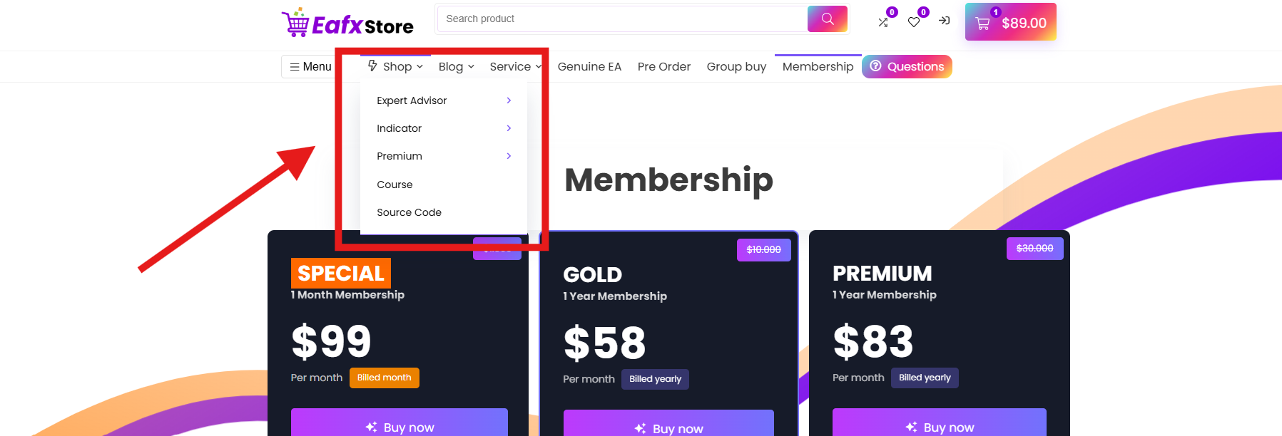 Subscriptions for Premium Membership 2 Premium Membership