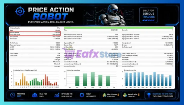 Price Action Robot MT5 Backtest