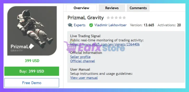 PrizmaL Gravity EA MT5 Review