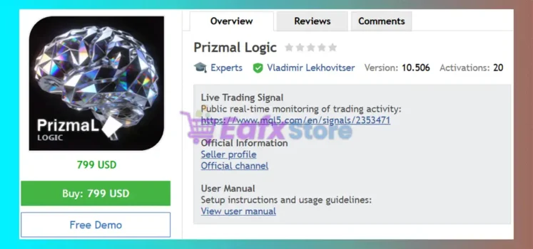 Prizmal Logic EA MT5 Review