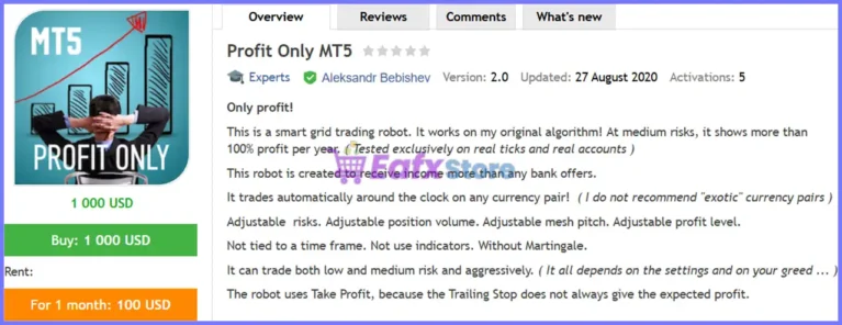 Profit Only MT5 Review