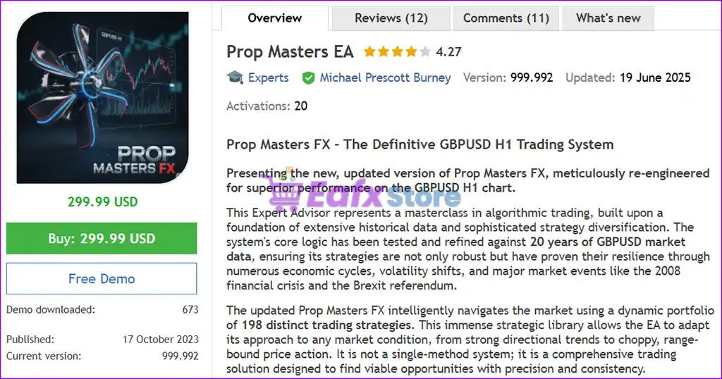 Prop Masters EA MT5 (Latest version) – GroupBuy 2 Prop Masters EA Overview