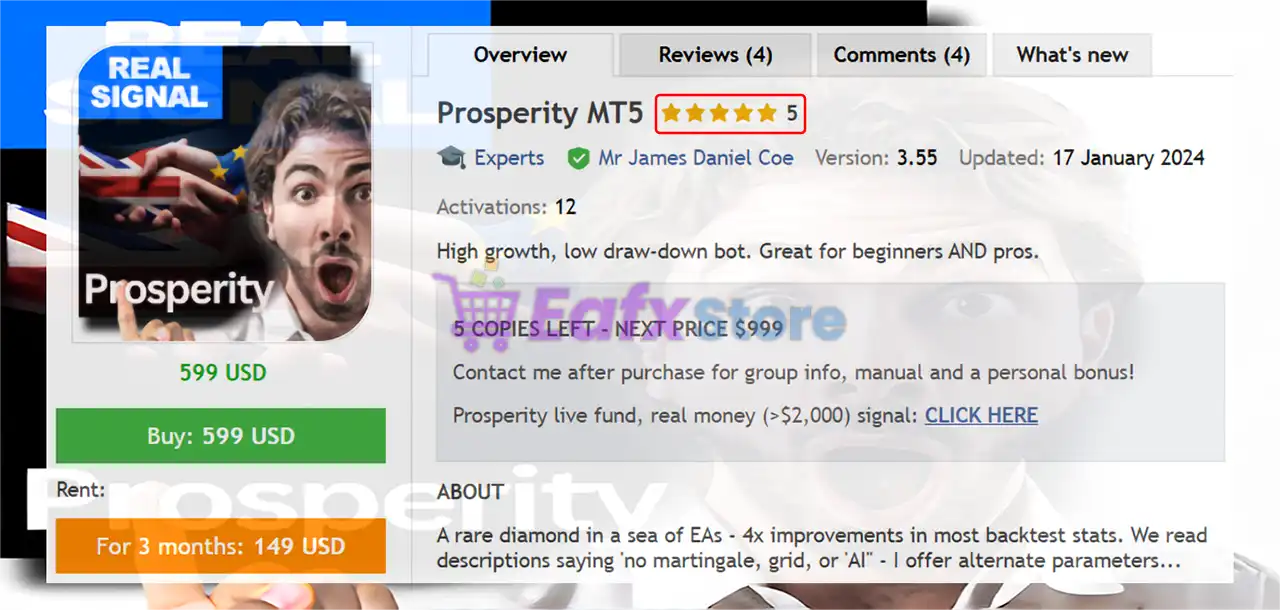 Prosperity MT5 (Latest version) – GroupBuy 2 Prosperity MT5 Overview