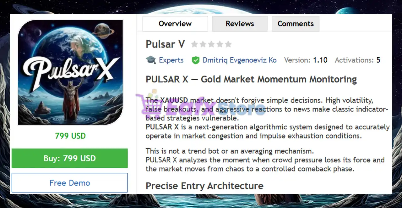 Pulsar V EA MT4 (Latest version) - Unlimited 2 Pulsar V EA Review