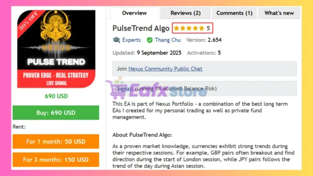 PulseTrend Algo MT5 Review