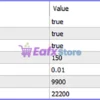 PythonX Impulse BTCUSD EA MT5 Settings Panel