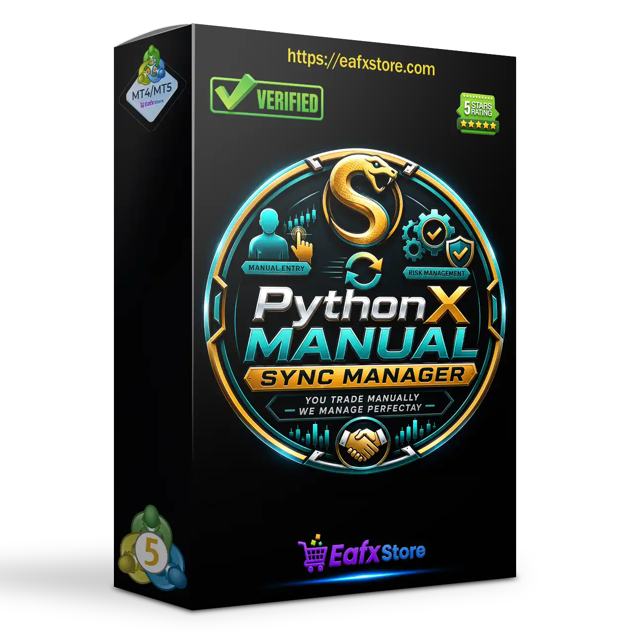 PythonX Manual Sync Manager MT5 (Latest version) – GroupBuy
