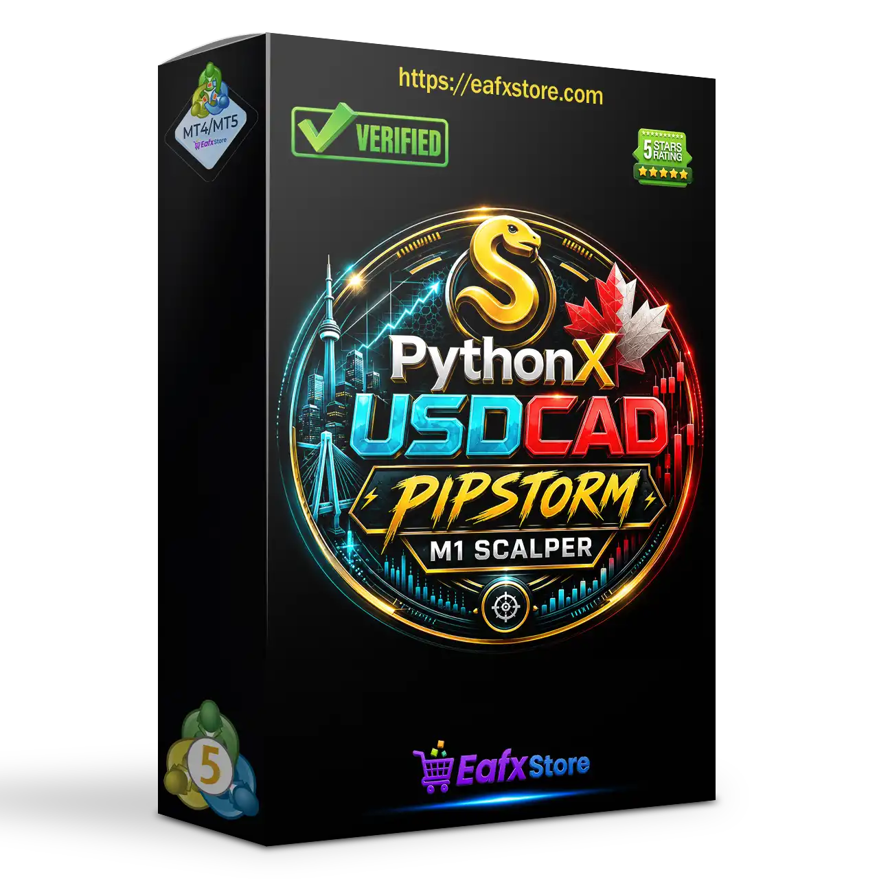 PythonX PipStorm USDCAD EA MT5 (Latest version) – GroupBuy