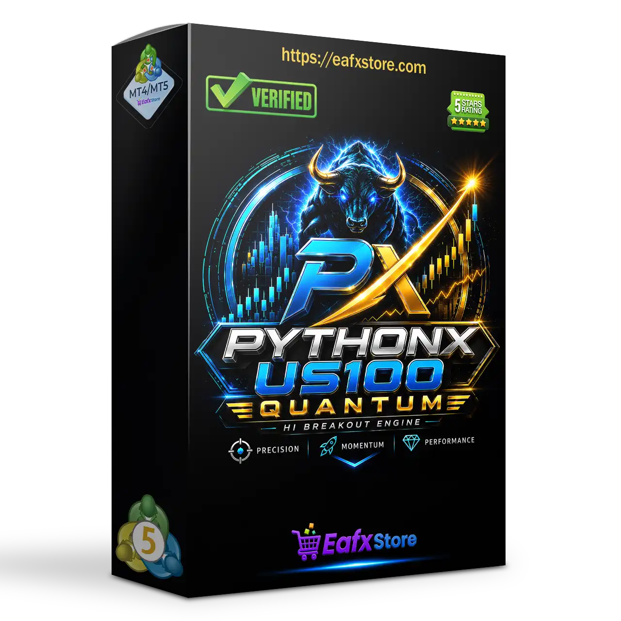 PythonX US100 Quantum EA MT5 (Latest version) – GroupBuy